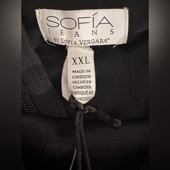 Sofia Vergara Black Dress.   FAUX
LEATHER
FITS LIKE A GLOVE!! - Picture 5 of 6